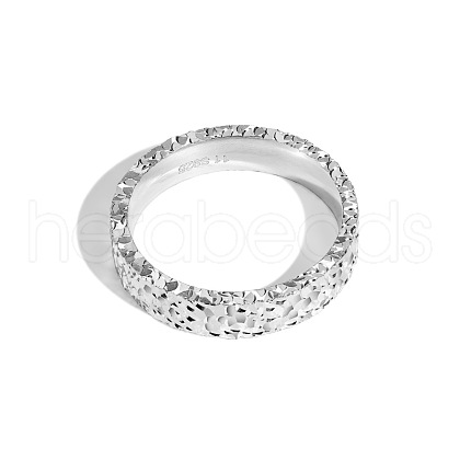 Fish Scale Pattern 925 Sterling Silver Finger Rings RJEW-Q814-13S-1