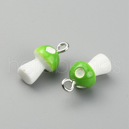 Opaque Resin Pendants RESI-CJC0012-16H-1