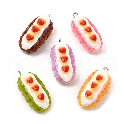 Opaque Resin Pendants CRES-D313-07P-1