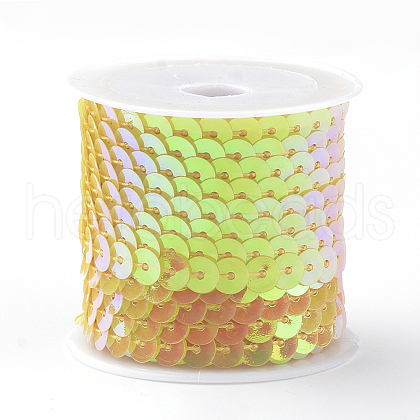 Eco-Friendly Plastic Paillette Beads PVC-Q092-6mm-P91-1