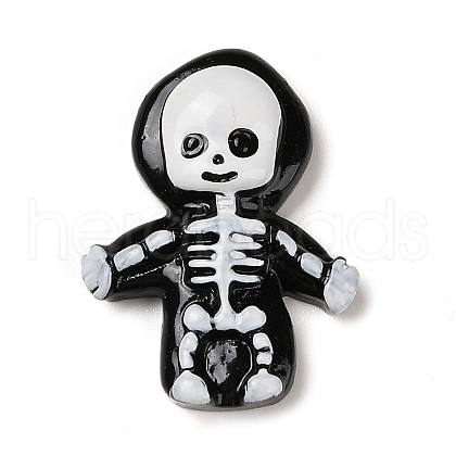 Skeleton Halloween Opaque Resin Decoden Cabochons RESI-R446-01E-1