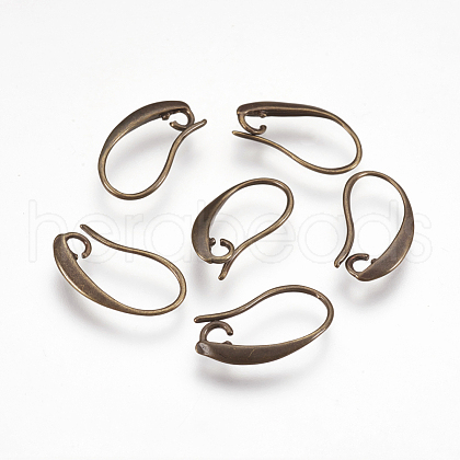 Brass Earring Hooks X-KK-I620-02AB-1