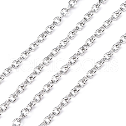 3.28 Feet 304 Stainless Steel Cable Chains X-CHS-R008-12-1