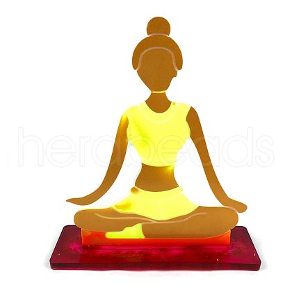 YOGA DIY Silicone Statue Molds DIY-G046-11-1