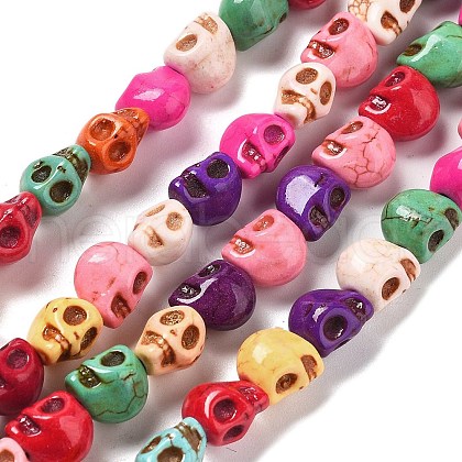 Synthetic Turquoise Beads Strands G-B140-G01-1