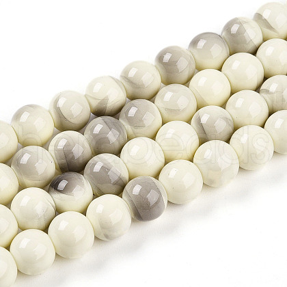 Baking Painted Glass Beads Strands DGLA-N013-10mm-02-1