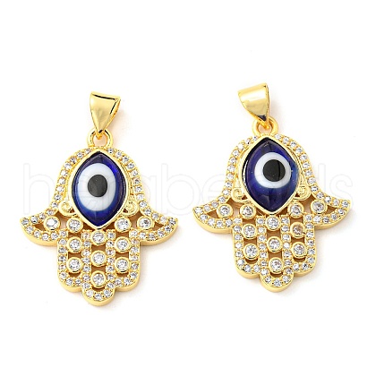 Brass Cubic Zirconia Pendants KK-K338-01G-01-1