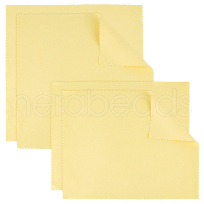 Beebeecraft 4Pcs 2 Style Silver Polishing Cloth TOOL-BBC0001-05C-1