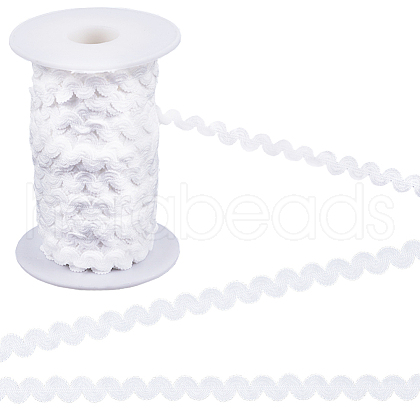 Gorgecraft 25M Nylon S Shaped Lace Ribbon OCOR-GF0003-60B-1