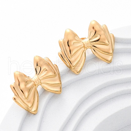 304 Stainless Steel Stud Earrings for Women EJEW-K306-07G-1
