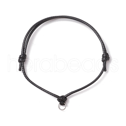 Adjustable Waxed Polyester Cord Bracelet Making AJEW-JB01317-01-1