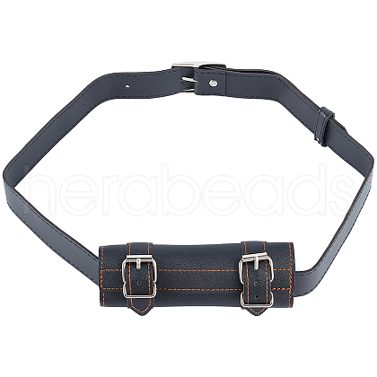 PU Leather with Alloy Waist Fencing Sheath AJEW-WH0419-05A-1