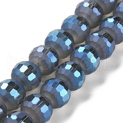 Electroplate Glass Beads Strands EGLA-Z001-03A-FR03-1