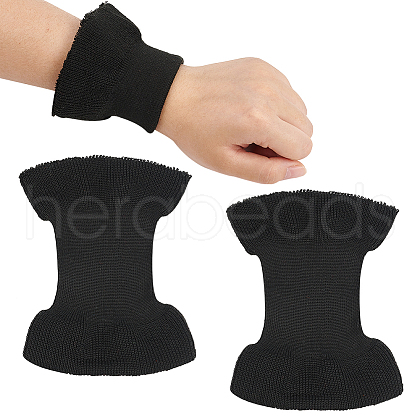 WADORN 2PCS Nylon Knit Rib Bell Sleeve Cuff DIY-WR0003-96-1