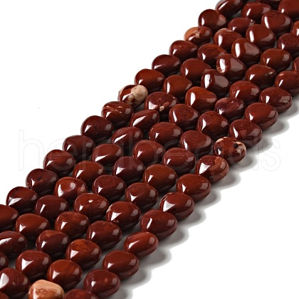 Natural Red Jasper Beads Strands G-B022-07A-1