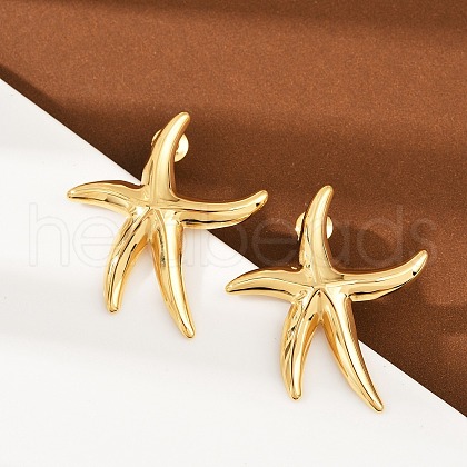304 Stainless Steel Stud Earrings EJEW-K310-01G-1