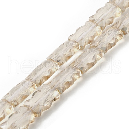 Electroplate Glass Beads Strands EGLA-L045-F-PL01-1