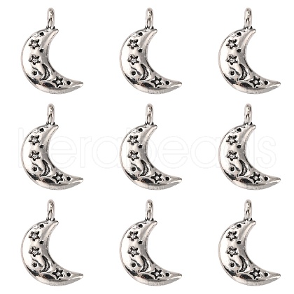 Tibetan Style Alloy Pendants TIBEP-S299-27AS-RS-1