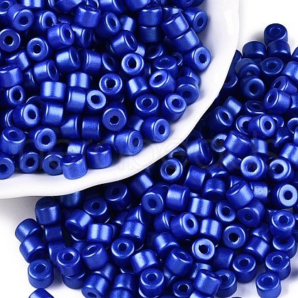 Baking Paint Pearlized Glass Seed Beads SEED-T008-03S-1