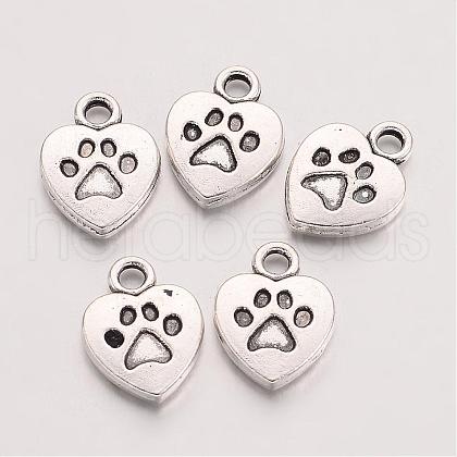 Tibetan Style Alloy Charms TIBEP-S291-19-RS-1