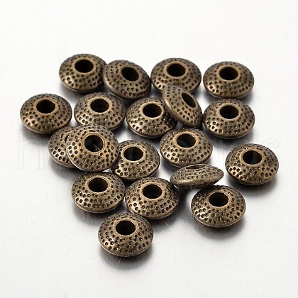 Tibetan Style Alloy Spacer Beads X-TIBEB-R011-AB-LF-1