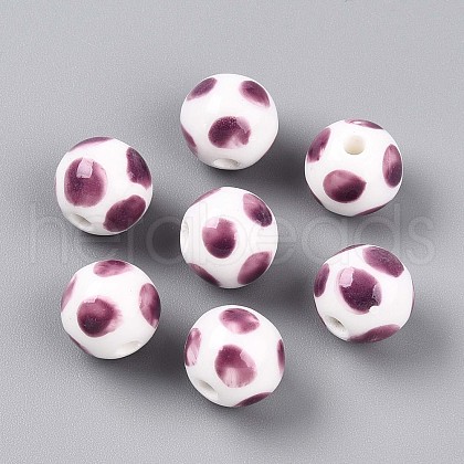 Handmade Porcelain Beads PORC-N009-04D-1