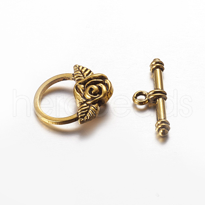 Tibetan Style Toggle Clasps X-GLF0026Y-1