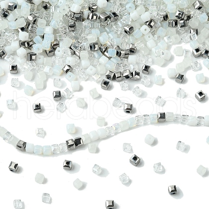 500Pcs Cube Glass Beads GLAA-YWC0005-01A-1