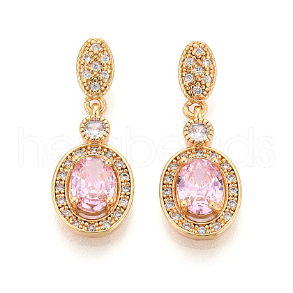 Brass Micro Pave Cubic Zirconia Pendants KK-N263-29A-G-1