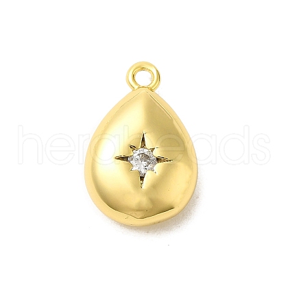 Real 18K Gold Plated Rack Plating Brass Micro Pave Cubic Zirconia Pendants KK-S396-04C-1