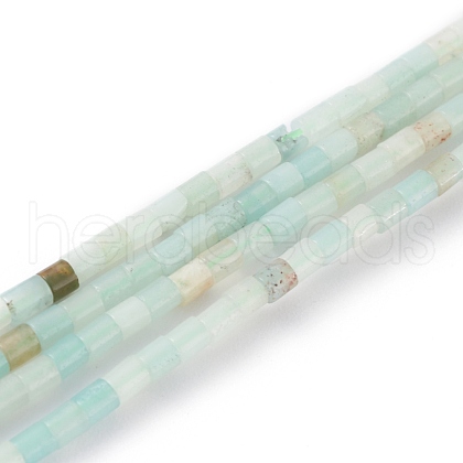 Natural Flower Amazonite Beads Strands G-H255-14-1