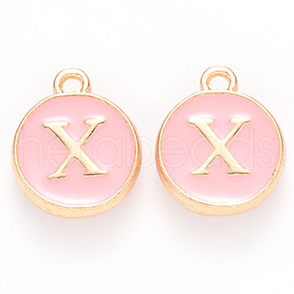 Golden Plated Alloy Enamel Charms ENAM-S118-07X-1