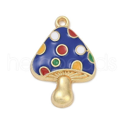 Alloy Enamel Pendants PALLOY-V003-04G-01-1