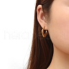 European and American Fashion Geometric Square Stainless Steel Hoop Earrings PW-WGF982E-01-3