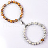 8mm Round Gemstone Beaded Bracelets GW1504-11-1