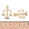 Rack Plating Brass Micro Pave Cubic Zirconia Pendants KK-H449-67G-02-RS-3