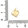 Brass FireBrick Enamel Charms KK-D356-14G-3