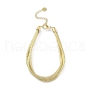 304 Stainless Steel 3-Strand Round Snake Chain Bracelets for Women BJEW-C071-03G-1