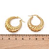 Ion Plating(IP) 304 Stainless Steel Hoop Earrings X-EJEW-O096-40G-2