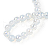 Electroplate Transparent Glass Beads Strands GLAA-T032-T6mm-AB14-4