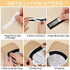 Rectangle Cloth Sweat Liner DIY-WH0632-35A-01-4