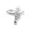 Alloy Rhinestone Pendants FIND-U026-03P-2