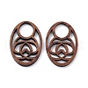 Walnut Wood Hollow Cabochons WOOD-Q051-02A-1