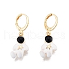 Enamel Spaceman Dangle Leverback Earrings EJEW-N012-100-2