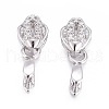 Anti-Tarnish Rhodium Plated 925 Sterling Silver Pendant Bails STER-L058-021P-3
