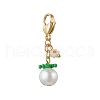 Tomato Glass Seed Beaded Pendant Decorations HJEW-MZ00264-02-2