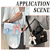 Beebeecraft 2Pcs 2 Colors Polyester Keychains KEYC-BBC0001-04A-5