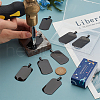 SUNNYCLUE 10Pcs Stainless Steel Stamping Blank Tag Big Pendants FIND-SC0010-68-3
