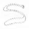Non-Tarnish 304 Stainless Steel Cable Chain Necklaces NJEW-F265-A-P-1