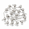 Non-Tarnish 201 Stainless Steel Stud Earring Findings STAS-T031-15-1
